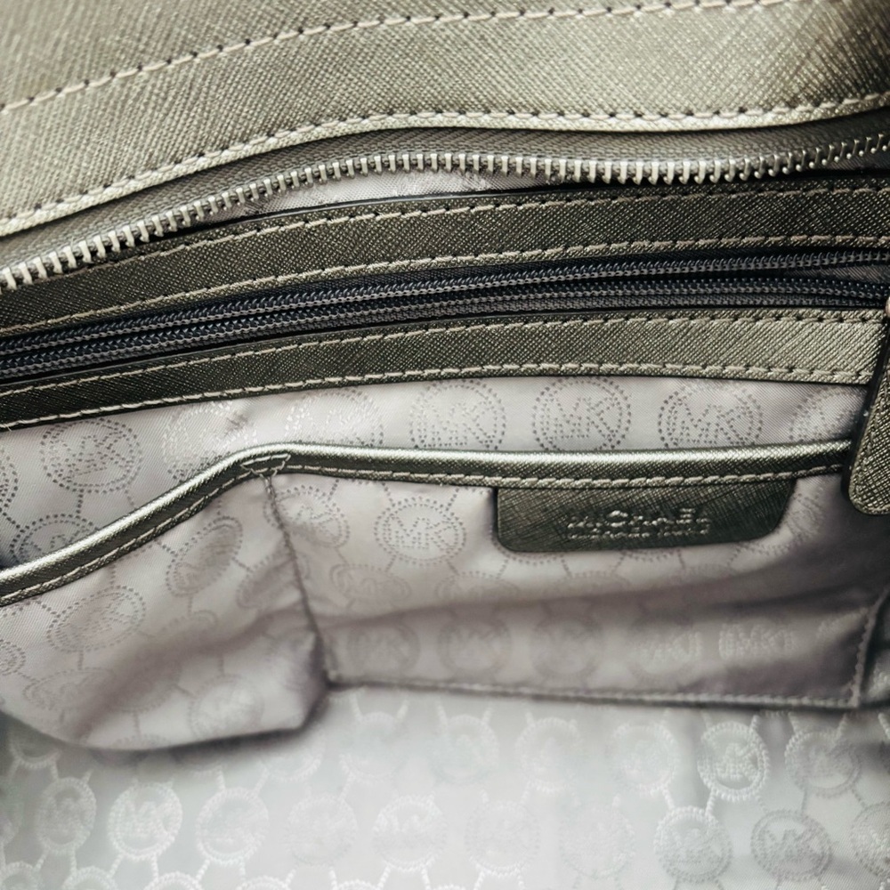 Michael Kors Metallic Olive Brown Satchel/Shoulder Bag - Picture 4 of 16